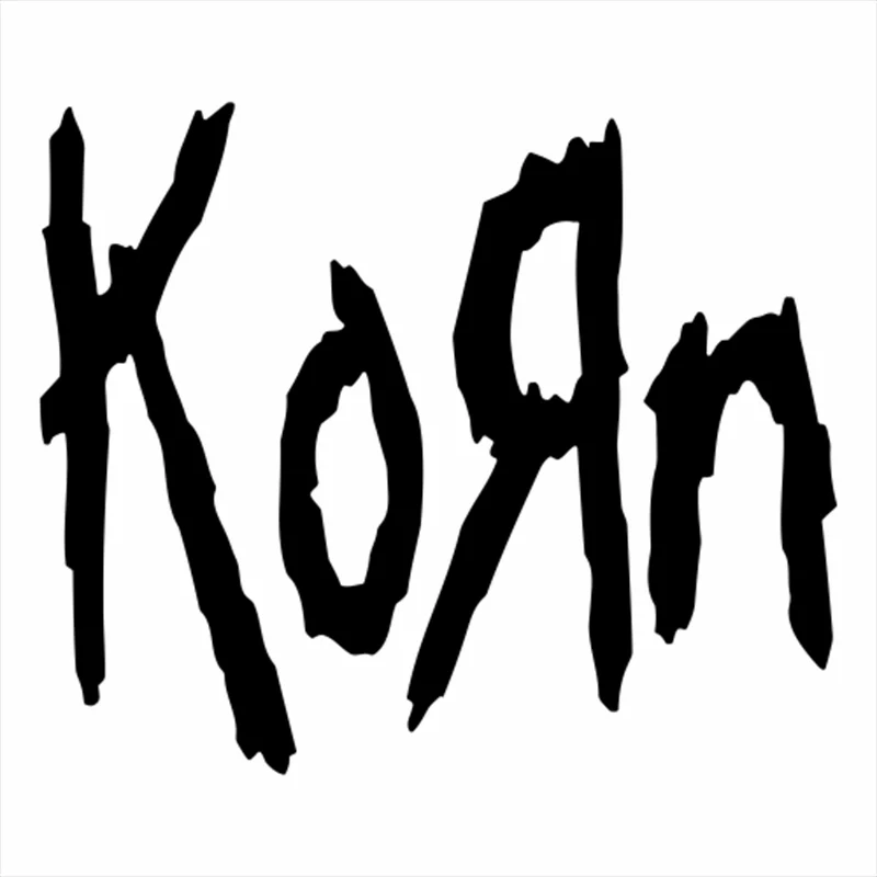 

Korn Russian Decal Vinyl Car Stickers Accessories Black Silver CL550
