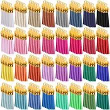 10pcs 3CM Mini Gold Hat Tassels Vintage Leather Suede Tassel DIY Craft Jewelry Finding phone tassels pendant earring accessories