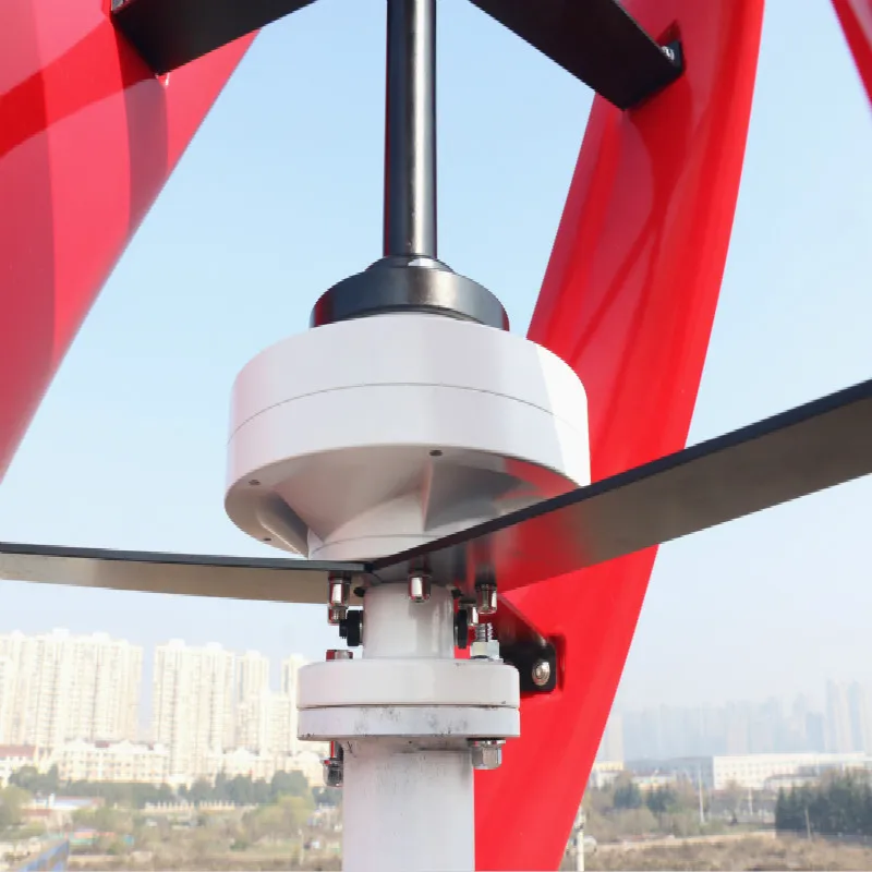 R & X CE 400w Ярко красный ветряной генератор энергии Maglev Вертикальная ось новая