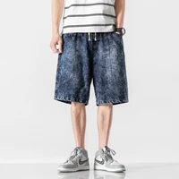men jeans baggy shorts 2021 summer fashion casual brand streetwear cotton denim baggy pants m 8xl harajuku men shorts plus size