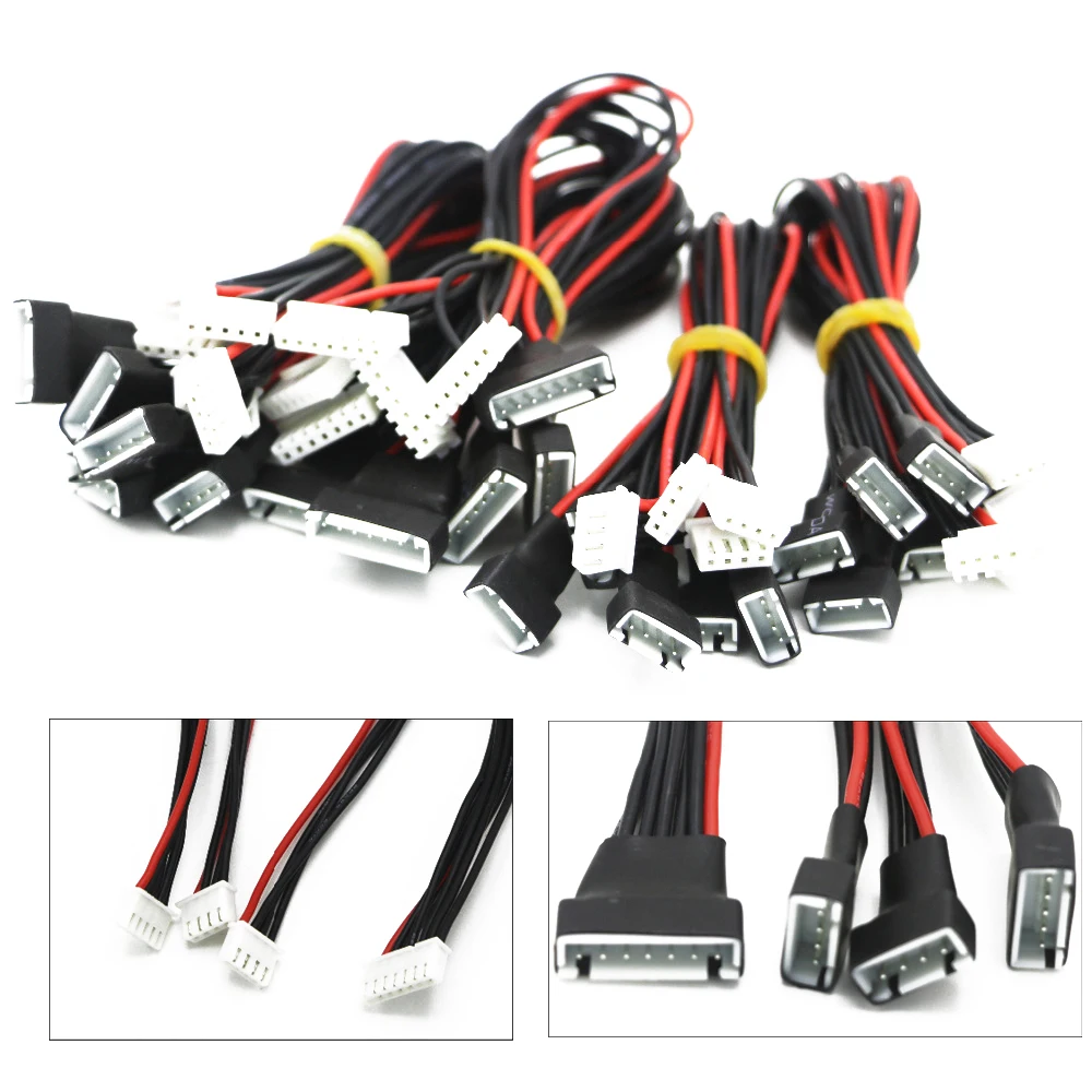 5 шт./лот JST XH 2S/3S/4S/6S 20 см 22AWG баланса Lipo провод удлинитель зарядки кабель Шнур для RC