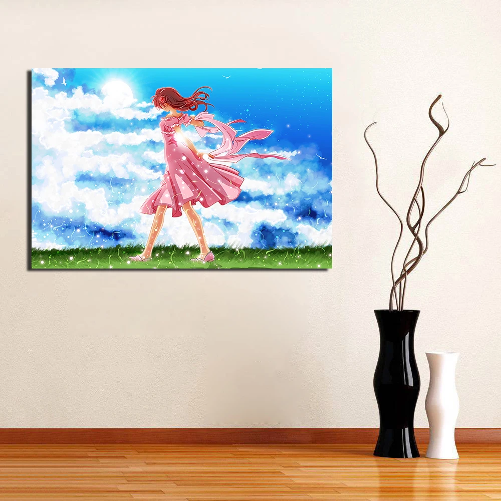 Kamikaze Kaitou Jeanne аниме девушка плакат печать на холсте картина без рамы для декора