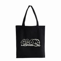 mopar hellcat men canvas bag funny harajuku new large capacity storage handbag shoulder tote bags womens handbag bolsas