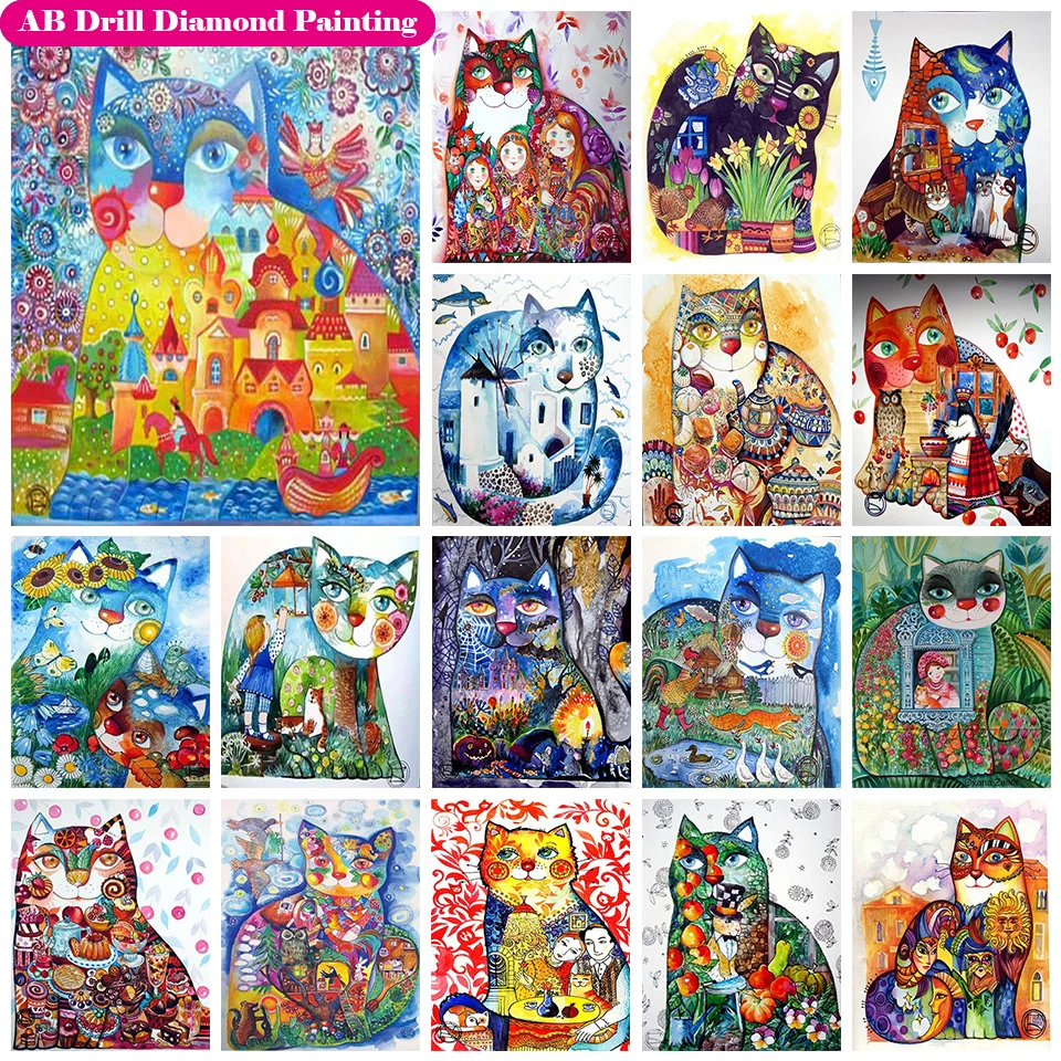 Набор для алмазной живописи 5D сделай сам набор с квадратными/круглыми стразами