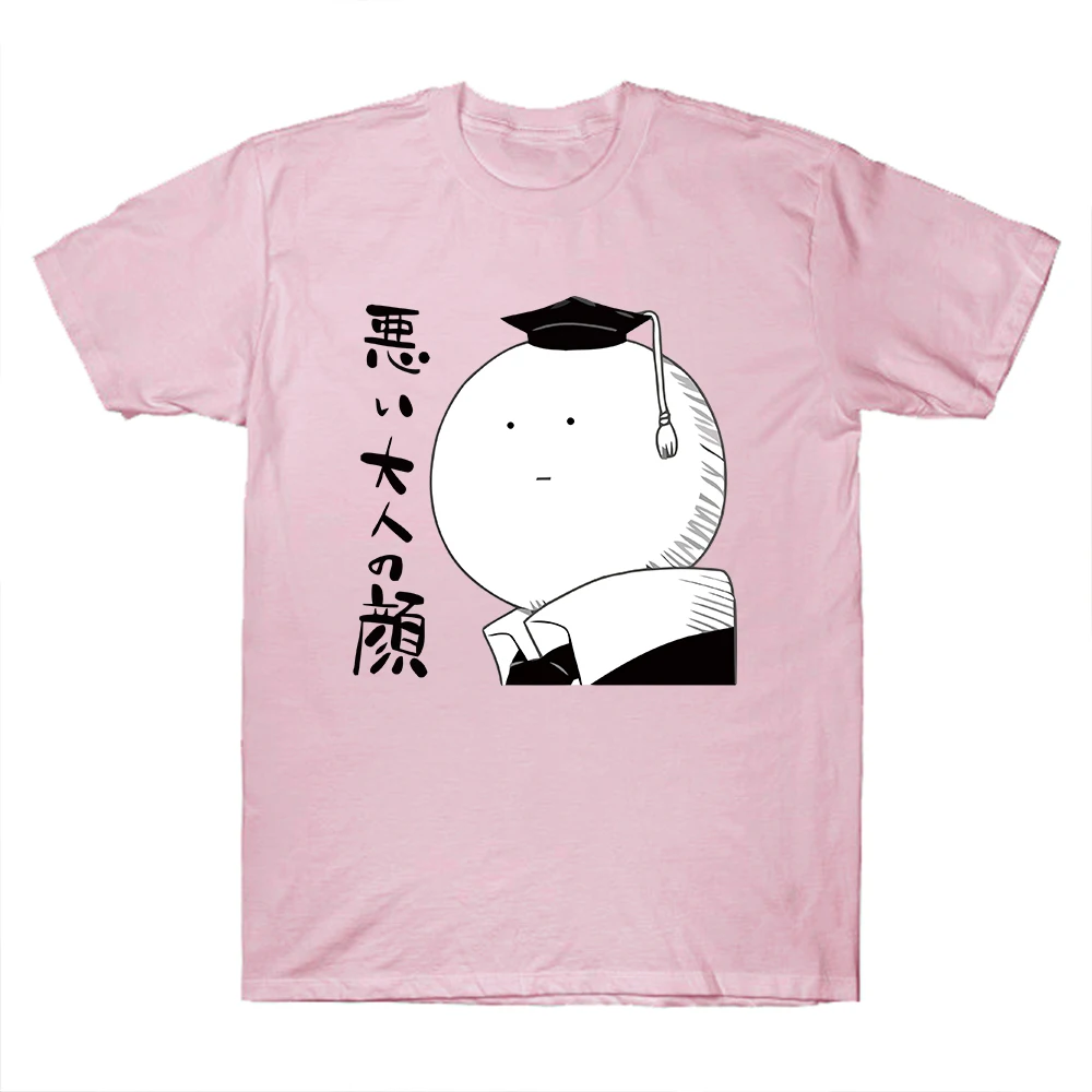 Футболка с круглым вырезом и принтом героев аниме топы в стиле Харадзюку С мангой