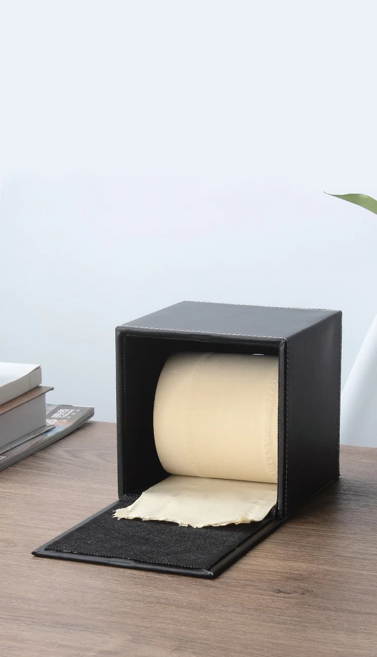 ПУ модная классическая квадратная Коммерческая кожаная коробка для ткани | Дом и