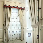 Занавески из хлопка и льна, в британском стиле, для гостиной, столовой, спальни, кабинета, 2021