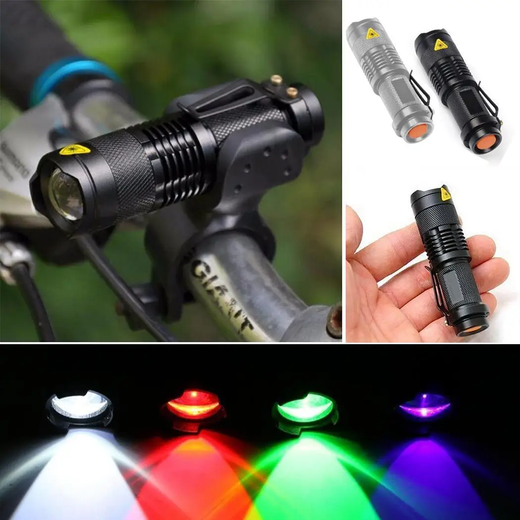 Новый масштабируемый светодиодный мини-фонарик с бликами на открытом воздухе