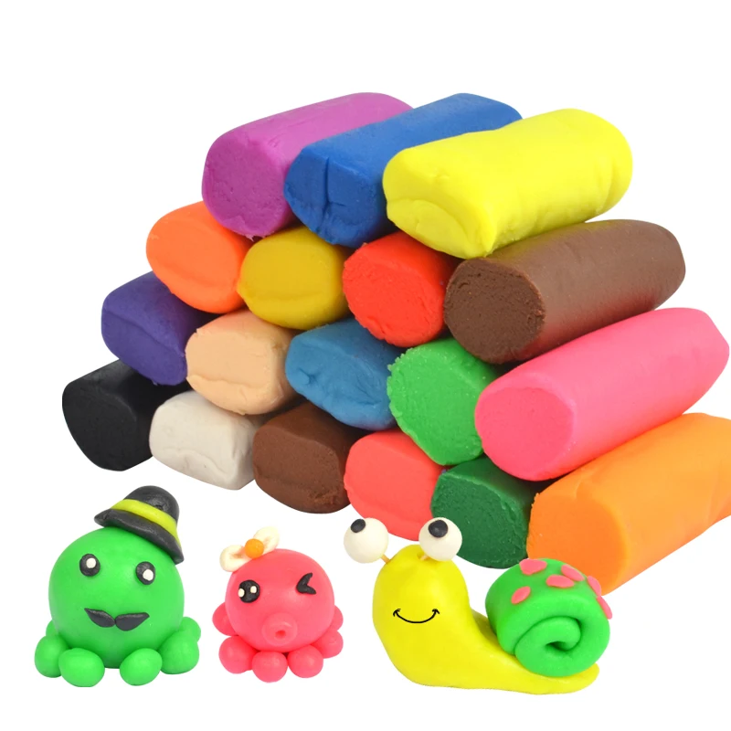 24 цвета пластилин сухая глина полимерные инструменты моделирование светильник