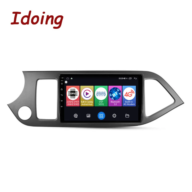 

Idoing 9"Car Audio Stereo Video Player For Kia Picanto Morning 2011-2016 GPS Navigation Built-in Carplay Android Auto Head Unit