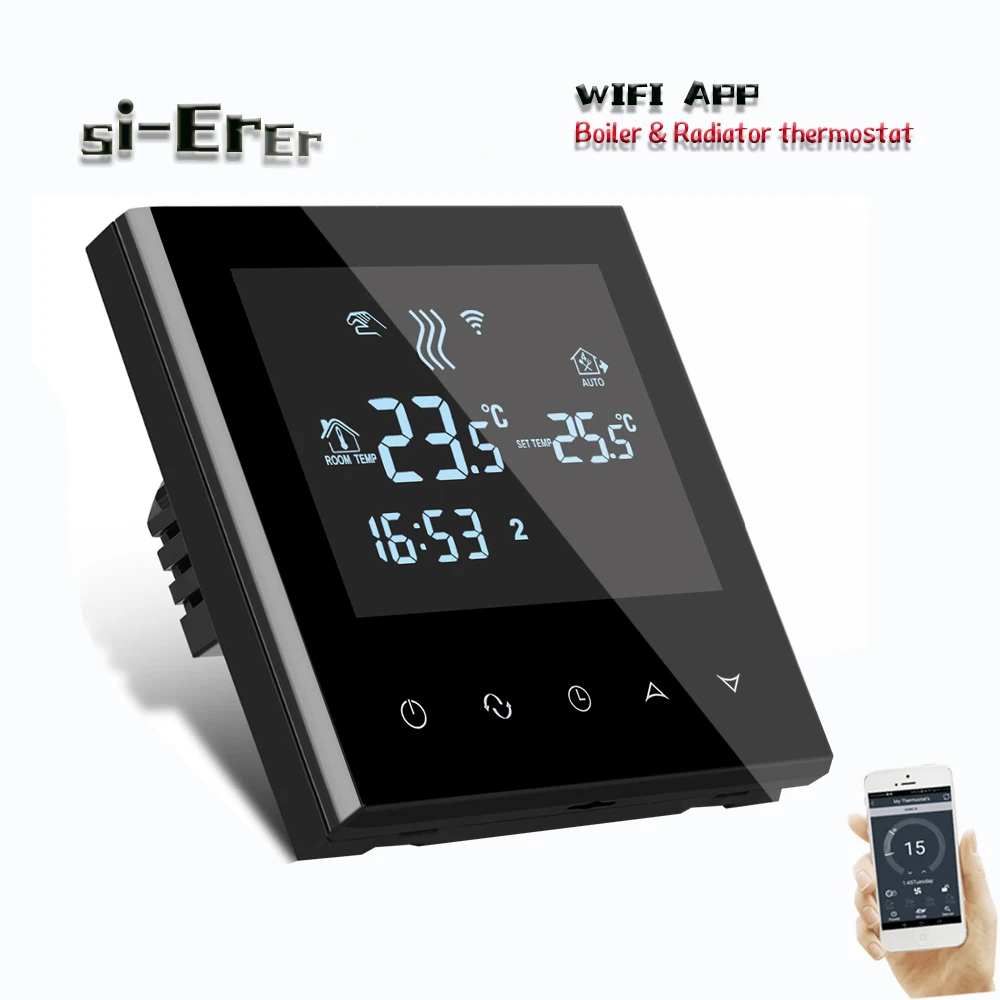 

Реле нагрева газового котла, 220 В, с сухим контактом, с подключением клапана радиатора, Wi-Fi термостат с программируемым