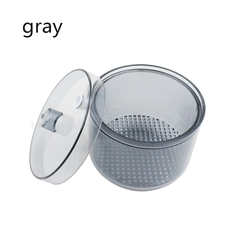 Круглая коробка для дезинфекции ногтей 4 цвета пластиковый чехол|Комплекты и