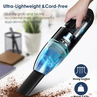 5000pa 200w handheld vacuum cleaner cordless powerful suction portable rechargeable usb vacuum for car home pet hair 4000mah es