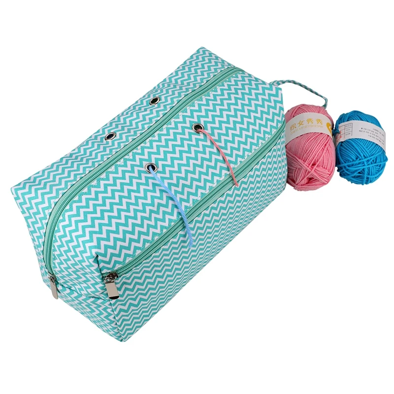 

MLGB New Wool Storage Bag Diy Knitted Crochet Wool Storage Bag Divider Portable Handmade Sewing Supplies Storage