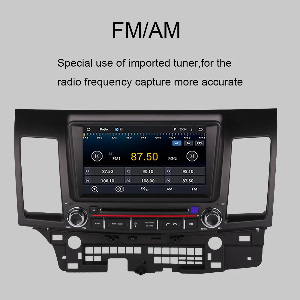 

Android 9.0 Car DVD for MITSUBISHI LANCER iO 2007-2016 3/4G GPS radio video player with BT WIFI RDS Steering wheel multimedia