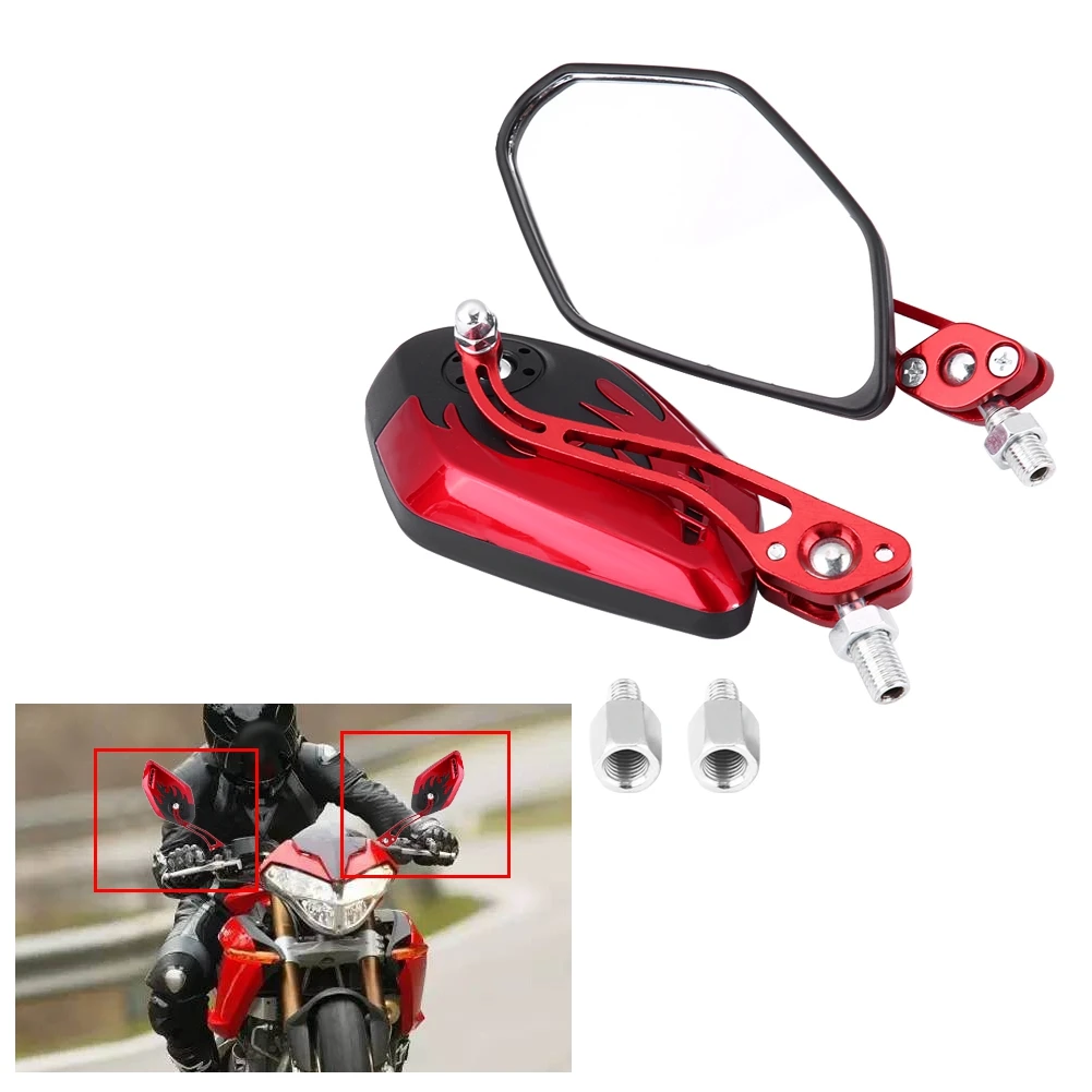 

Motorcycle rearview mirror Positive motorbike scooter mirror Rearview cafe racer for yamaha honda SUZUKI Screw Diameter 10mm 8mm
