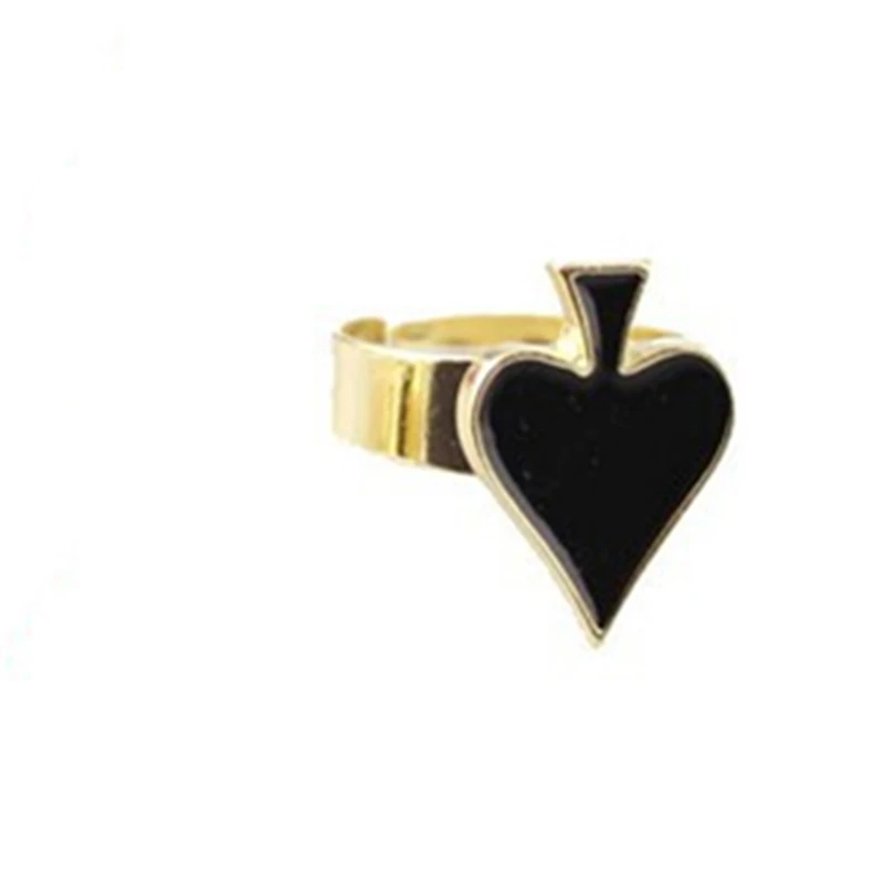 Оригинальное кольцо в стиле панк с игральными картами капающее масло модное