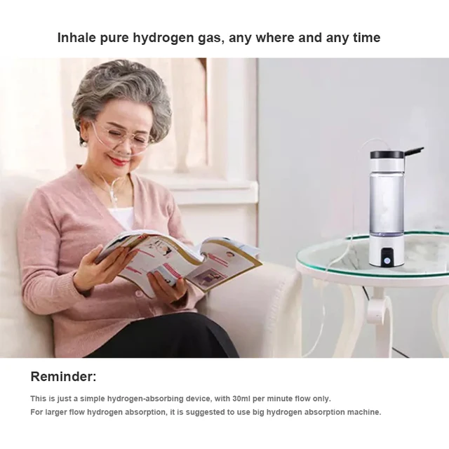 Portable Hydrogen Water Bottle Filter Ionizer Generator Maker Energy H2 Cup Healthy Alkaline Bottle Electrolysis Drink Hydrogen 8