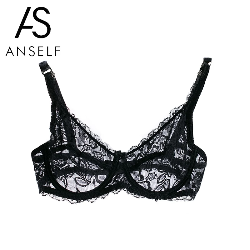 Женский кружевной газовый бюстгальтер Anself привлекательный дышащий ультратонкий