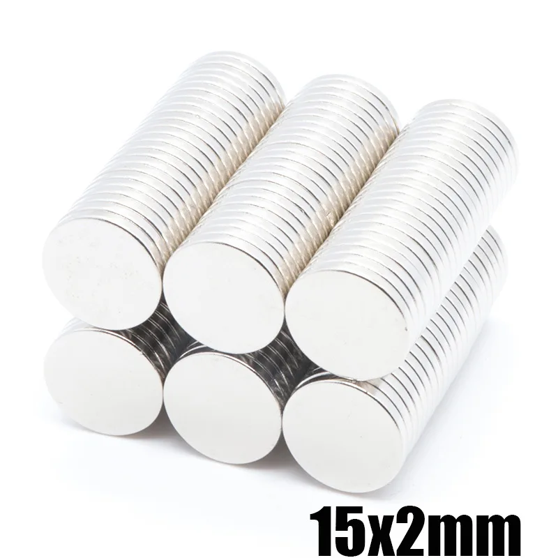 

10PCS 15mm Diameter Round Neodymium Magnet 1/2/3/4/5mm Small Round Magnet Strong Magnet Rare Earth Neodymium Magnet N35