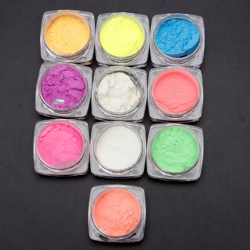 

10 Colors Luminous Powder Resin Pigment Dye UV Resin Epoxy DIY Making Jewelry R2LE