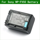LANFULANG NP-FV50 аккумуляторные батареи NP FV50 Камера Батарея для Sony HDR-CX580 HDR-CX590 HDR-CX370 HDR-CX500 HDR-CX505