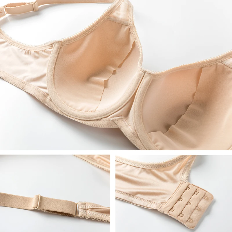 Женский бесшовный бюстгальтер с полным покрытием на косточках легкой подкладкой