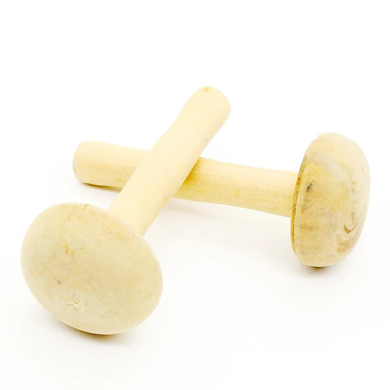 1 шт. деревянный грибок ролик бумага печать чернил трение искусство ремесло