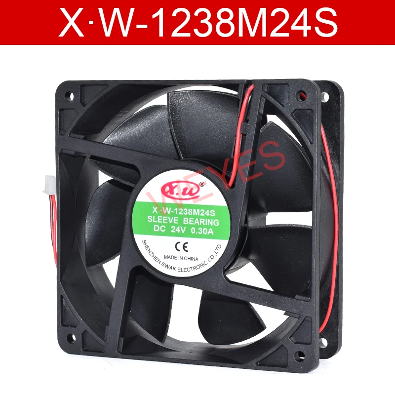 

Original X.W-1238M24S DC24V 0.30A Two Lines Cooling Fan
