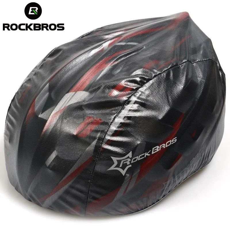 ROCKBROS ветрозащитный водонепроницаемый пылезащитный дождевик MTB дорожный велосипед чехол для велосипедного шлема велосипедные шлемы Чехлы новые, 4 цвета