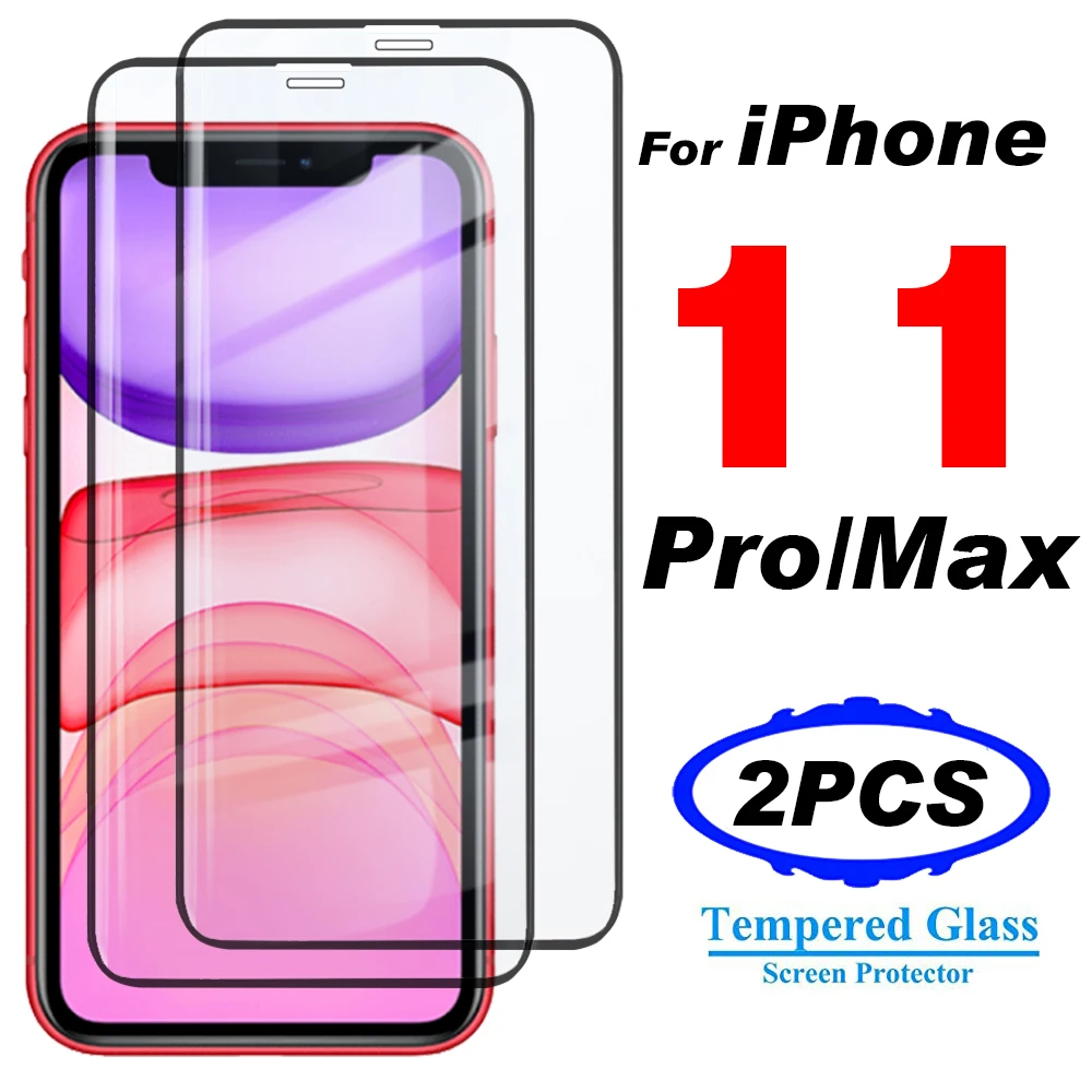 2 шт. Защитное стекло для Apple iPhone 11/12/13 Pro Max | Мобильные телефоны и аксессуары