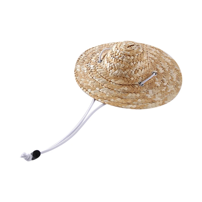 

Pet Straw Hats Cat and Dog Decoration Small and Medium Puppy Hats Photo Props
