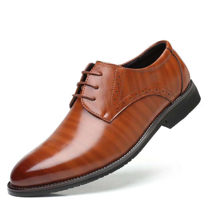 NXY Mens Casual Oxford Shoes PU Leather Man Business for Wedding Party Brand Handmade Flats Morden Gentleman Footwear | Обувь