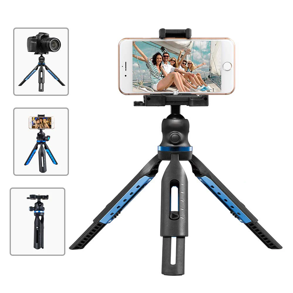 APEXEL выдвижной DSLR камера мини штатив 2 в 1 держатель телефона крепление штатив для iPhone Xs Max X samsung S8 S9 S7 Canon Nikon