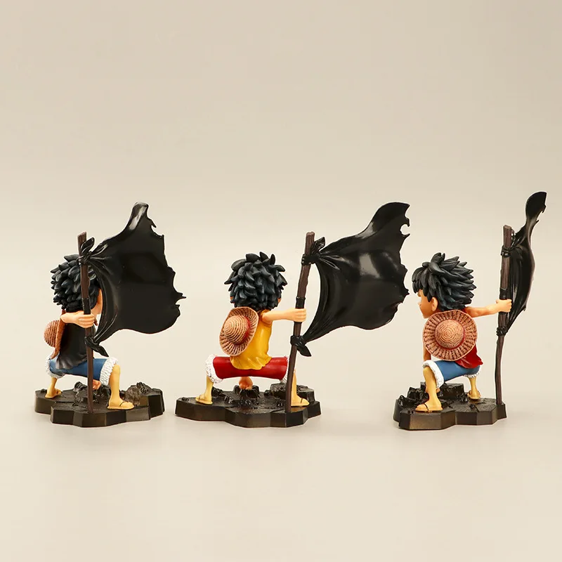 

19cm Japanese Anime One Piece Action Figure Three color Monkey D Luffy Figure Toy Luffy Anime Collectible Model Dolls Toy Gift