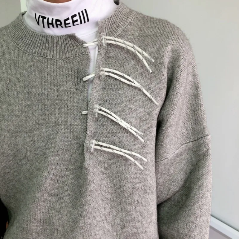 

2021 New Designer Men Long Oversized Sweater Tops Casual Streetwear Hip Hop Couple Pullover Sweaters Harajuku Knitwear Pullover