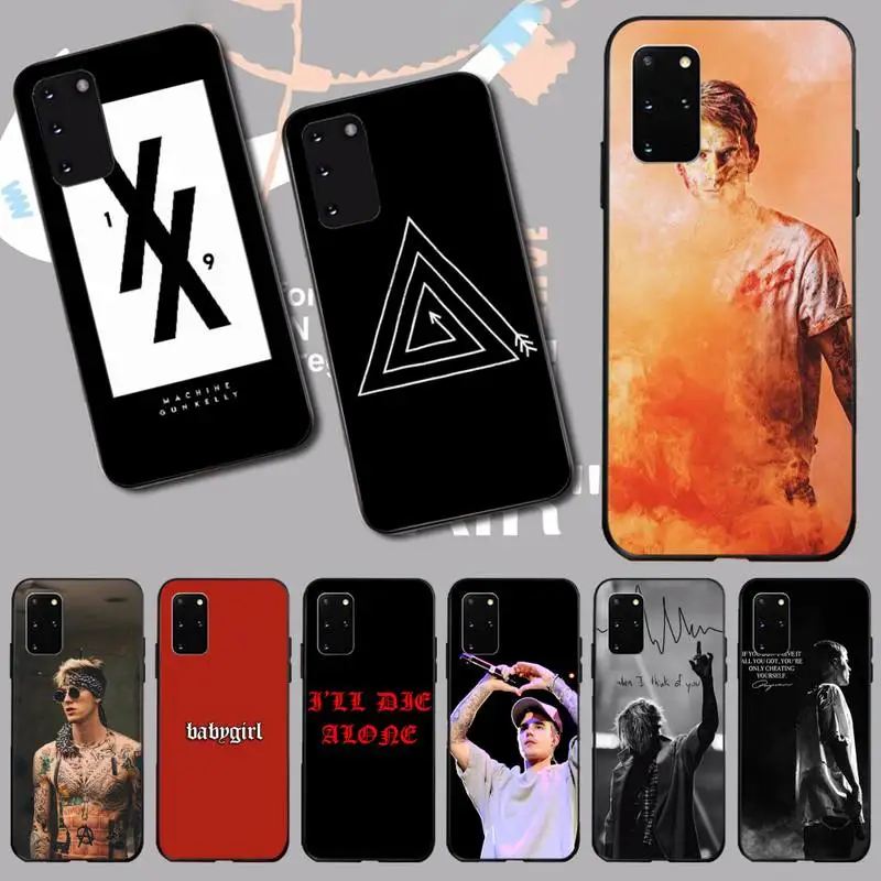 

PENGHUWAN machine gun kelly DIY Painted Bling Phone Case for Samsung S20 plus Ultra S6 S7 edge S8 S9 plus S10 5G