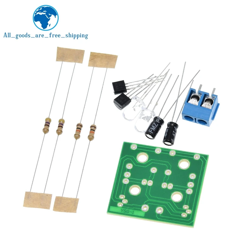 Завеса простой светодиодный вспышка DIY Наборы поставка электроники Сделай Сам
