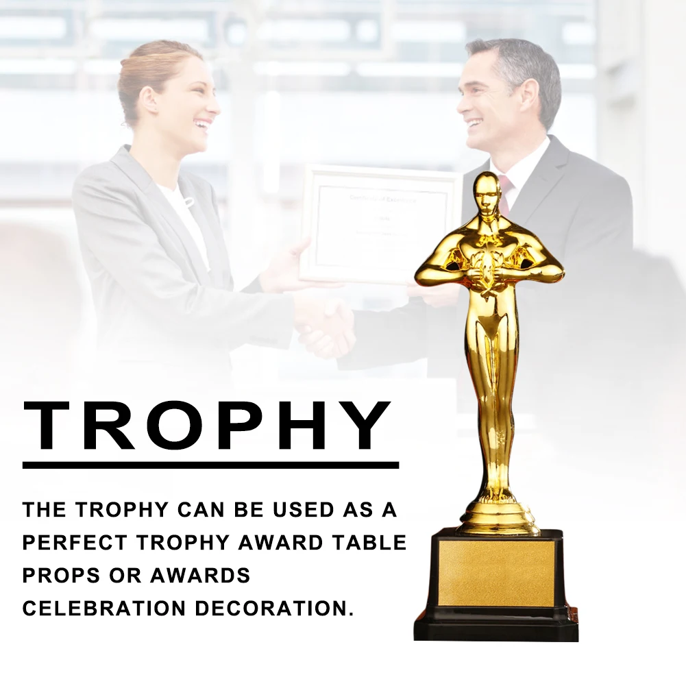 Золотая награда трофей позолоченная маленькая золотая статуя для трофейных