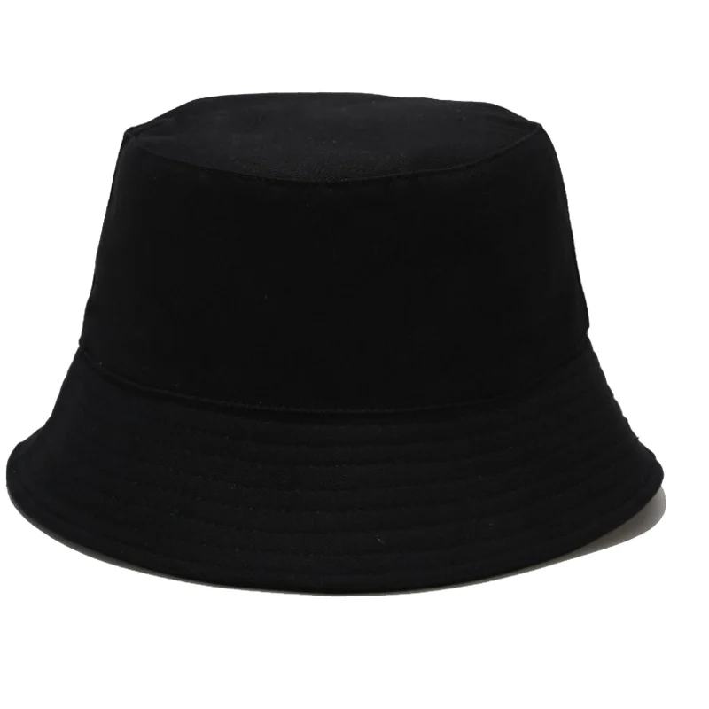 Панама двусторонняя для мужчин и женщин шапка рыбака шляпа от солнца черная