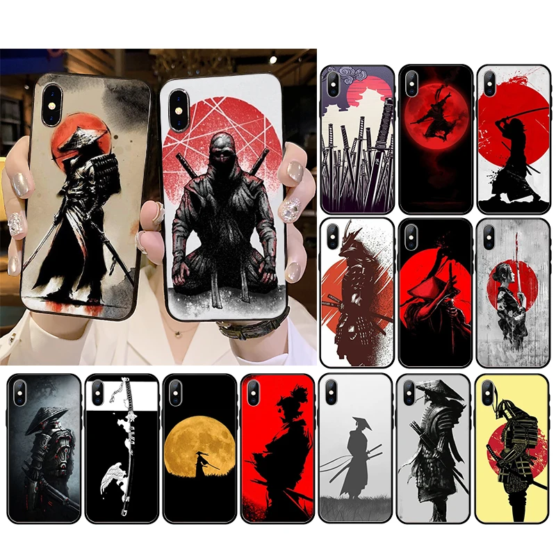 

Japan The samurai Ninja Phone Case for iphone 13 12 11 Pro Max Case For iPhone XS MAX X XR SE2 8 7 Plus