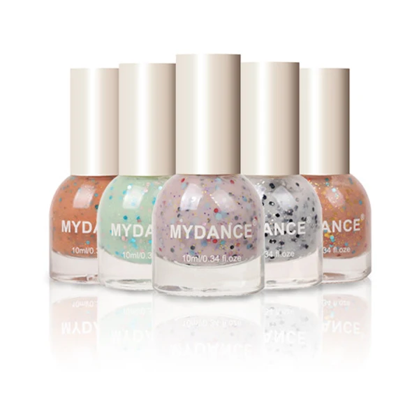 

Women Nail Polish Nail Glimmer Shell Glitter Lacquer Varnish Art Peelable 10ML Nails Polish SSwell