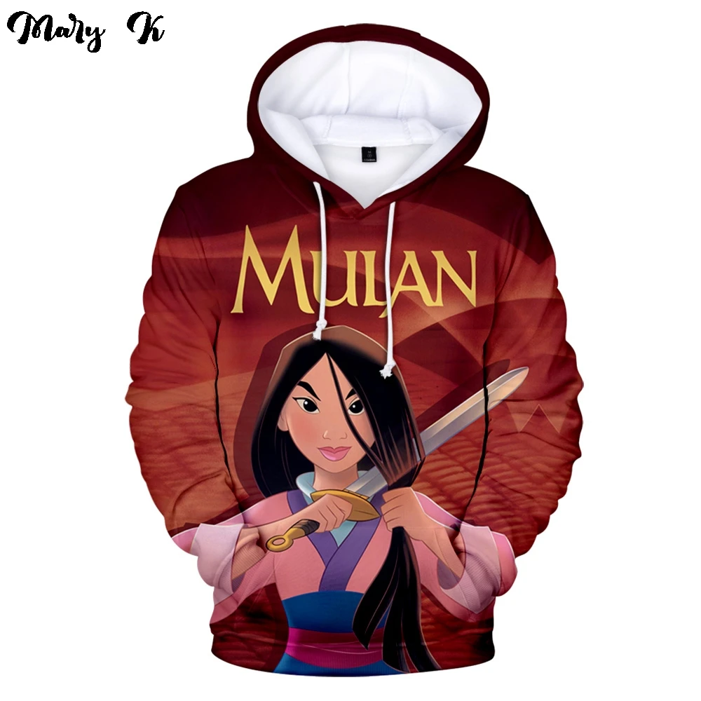 

Popular Mulan Movie 3D anime Men Women Hoodie Sweatshirts Boys Girls Print Kids sweatshirt Unisex Autumn and winter Clothes