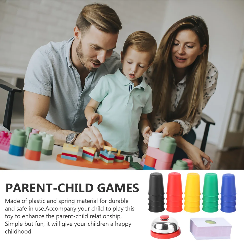 

1 Set Stacking Cups Children Reaction Training Toys Educational Toys (Colorful)