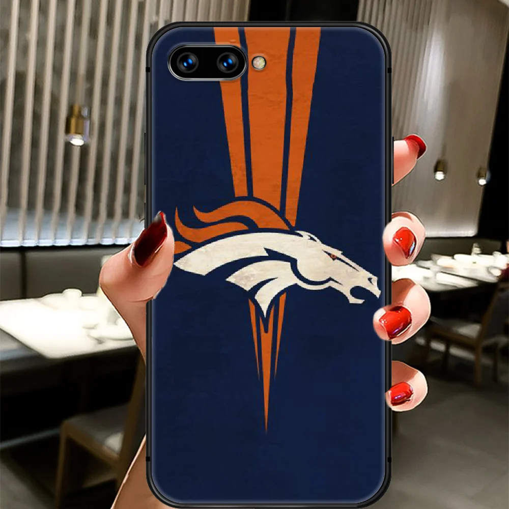 

Football Denver Bronco Rugby Phone Case Cover Hull For HUAWEI Honor 8 8c 8a 8x 9 9a 9x V10 MATE 10 20 I Lite Pro black Funda Tpu