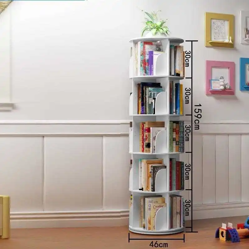 

Детская книжная полка для дома, вращающаяся деревянная полка, мебель для дома, современный книжный чехол, полка для книг