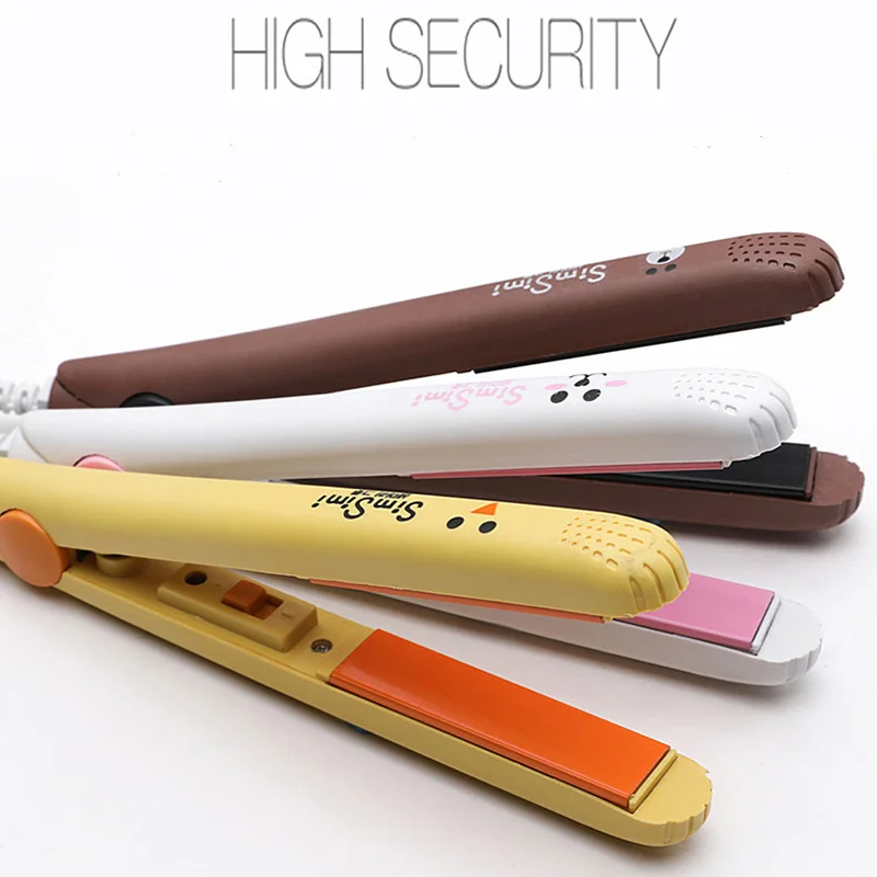 Мини прямые волосы завивка пластины бигуди двойного назначения керамический