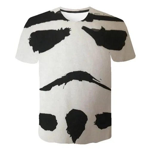2536 Off white Высокое качество Мужская футболка 3D мультфильм фильм костюм футболка harajuku для взрослых Дарт Вейдер модная мужская футболка Топ - Цвет: 2536