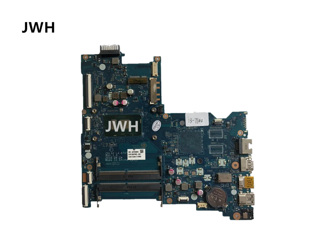 YPAY для hp 15-AY материнская плата i3-7100 LA-D707P 903795-001 903795-501 903795-601 тестирование работы |