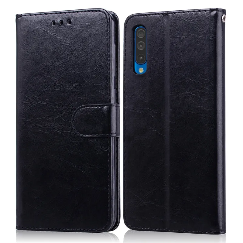 Чехол для Samsung Galaxy A50 из мягкого ТПУ кожи с откидной крышкой чехол кошелек 2019 A505 A505F